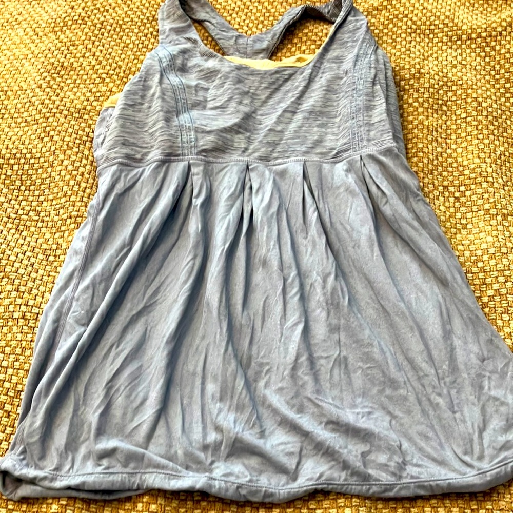 Lululemon gray racer back tank top, size 10